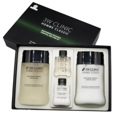 Подарочный набор для мужчин 3W Clinic Homme Classic Moisturizing Freshness Essential Skin Care Set Увлажнение и Свежесть 
