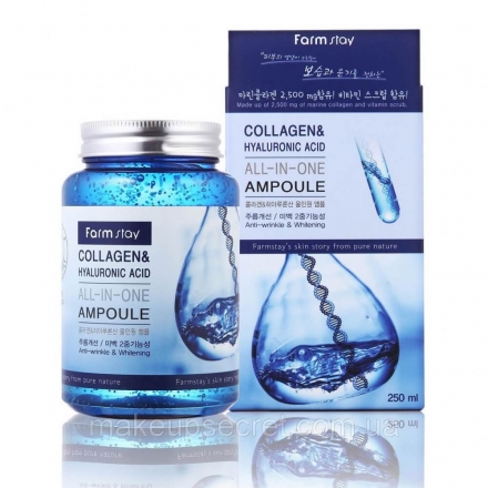 Farmstay Collagen & Hyaluronic Acid All-in-one-Ampoule