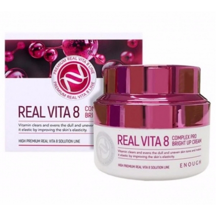 Enough Крем для лица с витаминами Real Vita 8 complex PRO bright up cream