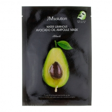 Тканевая маска с экстрактом авокадо JMSolution Water Luminous Avocado Oil Ampoule Mask Black