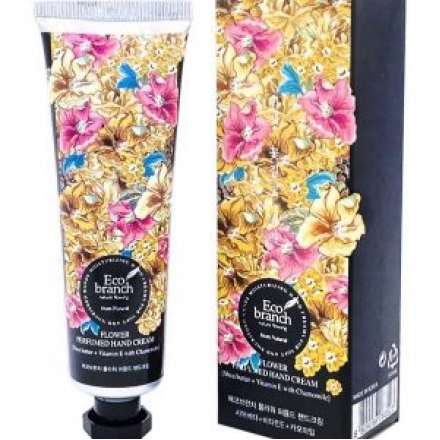 Eco Branch Крем для рук Flower Perfumed Hand Cream Shea Butter With Chamomile, 40 г 