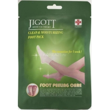 Маска-носки для пилинга ног Jigott clean & moisturizing foot pack Очищающая и увлажняющая
