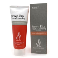 Пенка для лица очищающая с экстрактом коричневого риса Brown Rice Foam Cleansing Anti-Sebum 3W Clinic 