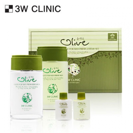 Набор для ухода за мужской кожей 3W Clinic Olive for Man Fresh  