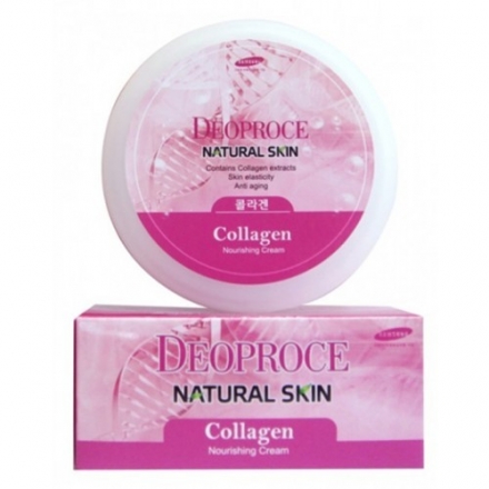 Крем для лица и тела Deoproce Natural Skin Collagen Nourishing Cream