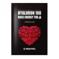 Ампульная омолаживающая маска с розой Medi-Peel Hyaluron 100 Rose Energy Tox 