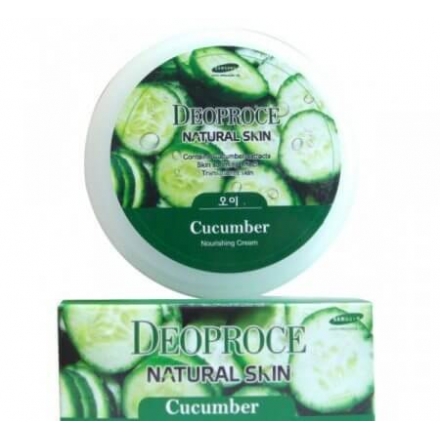 DEOPROCE Natural Skin Cucumber Nourishing Cream/Питательный крем для лица и тела с экстрактом огурца 100 гр. 
